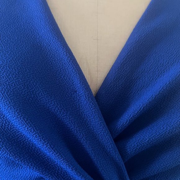 Kiyonna Elegant Blue Dress with Lace Detail - Picture 4 of 5